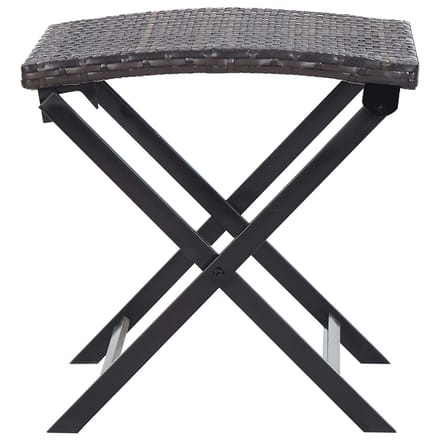 vidaXL - Kruk - inklapbaar - poly - rattan - bruin