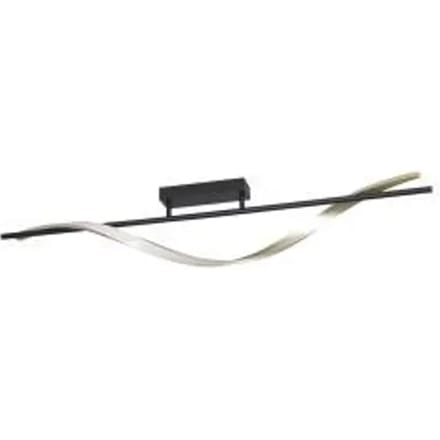 EGLO LED plafondlamp CONAPRATO, zwart/messing, 115 cm, CCT