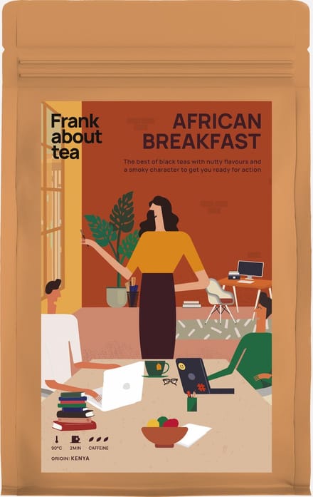 African Breakfast - Verse zwarte thee - Losse thee 60 gram