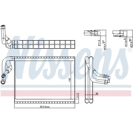 Verdamper, airconditioning NISSENS 92370