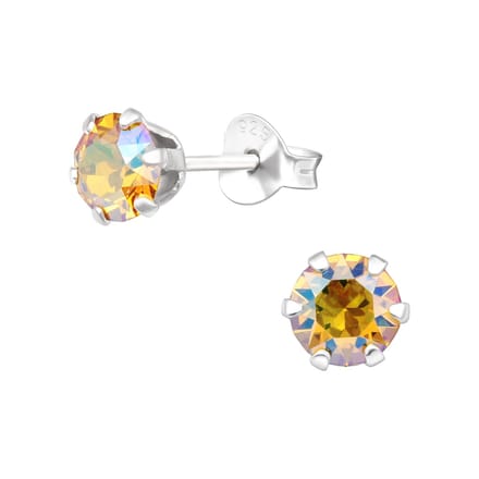 Amanto Oorbellen Elka AB Jonquil - 925 Zilver E-coating - ∅5mm