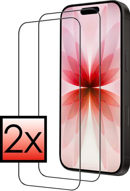 Screenprotector - 2 Stuks - Geschikt voor Apple iPhone 17 - Full Cover - Beschermglas - Gehard Glas - Tempered Glass - Screen Protector