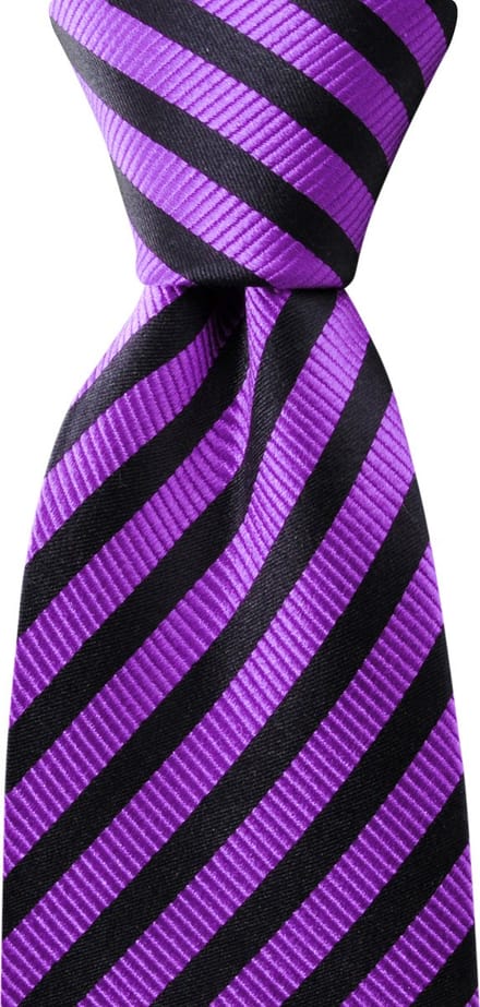 We Love Ties - Stropdassen - Stropdas Super Dad - paars / marineblauw