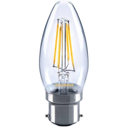 Sylvania LED kaarslamp B22 4,5W 827 helder