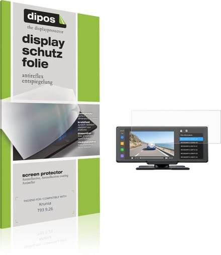 dipos – 2x Matte Beschermfolie geschikt voor Krunia T93 9.26 | Krasbestendige & antireflecterende Screenprotector Ultra-Thin