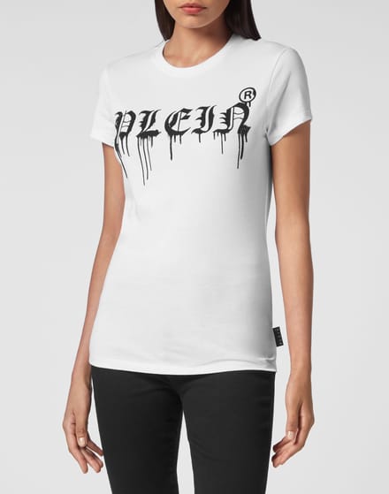 T-Shirt Ronde Hals Gothic Plein
