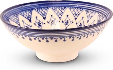 Safaary - Marokkaanse Schaal Blauw Zerbia Mya Ø 25 x 10cm