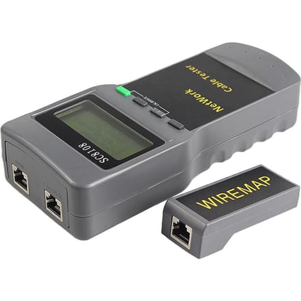 SC8108 Multifunctionele Draagbare LCD Digitale Display Netwerk Tester LAN Telefoonkabel Meter