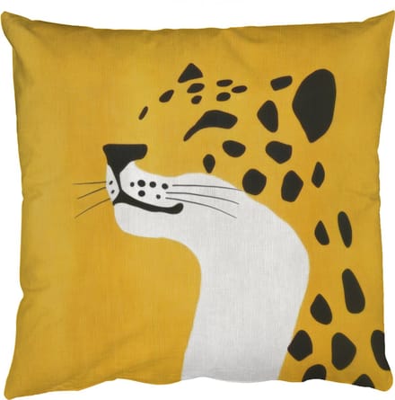 Sierkussens - Kussentjes Woonkamer - 50x50 cm - Cheetah - Illustratie - Geel
