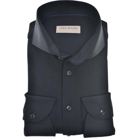 John Miller Tailored Fit Lange Mouw Overhemden Zwart 5140879-290