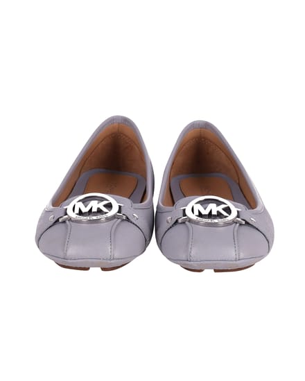 Michael Kors Fulton Moccasins in Pastelblauw Leer