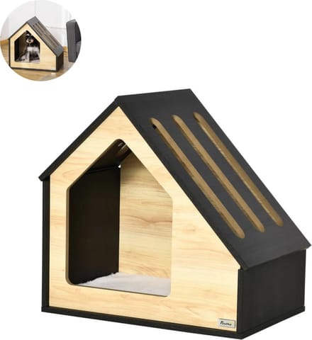 Hondenhok - Binnen - Bench - Ren - Weerbestendig - Kennel - Rek - Grijs