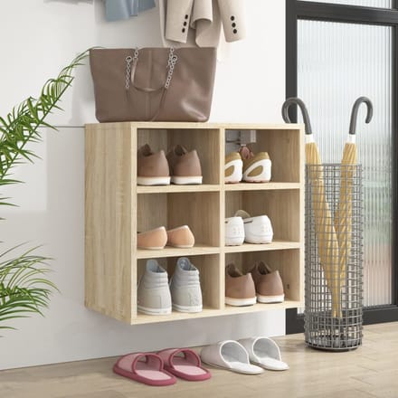 vidaXL - Schoenenkast - 52,5x30x50 - cm - sonoma - eikenkleurig