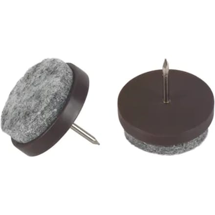 Fix-o-moll Meubelglijder - Nagelbaar - Vilt - Diam. 24mm - Rond - 16 Stuks