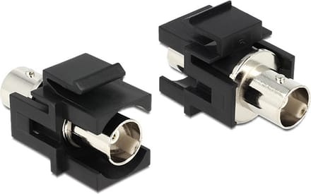 Keystone module BNC (v) - BNC (v) / zwart