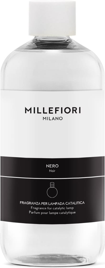 Millefiori Katalytische Geurlamp - Navulling voor Geurbrander 500 ml Nero