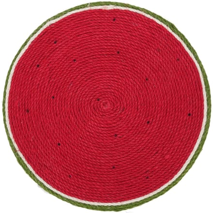 Aan de muur gemonteerde krabmat voor katten met zuignap, watermeloenvormig, schattige krabplankmat voor red