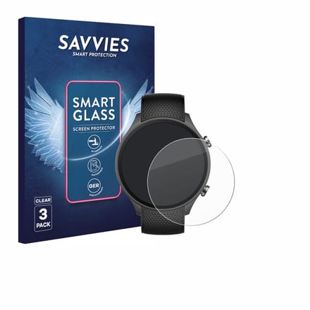 3 Stuks Savvies Screenprotector - geschikt voor OnePlus watch 2R - beschermfolie glas transparant
