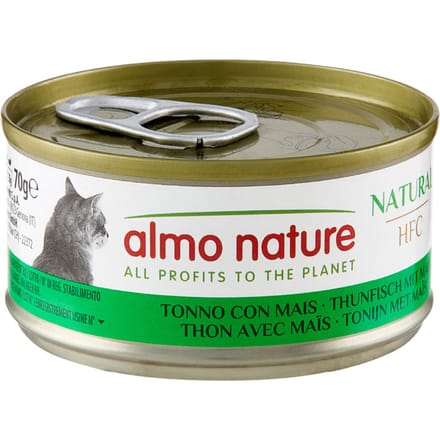 24 x 70 g Tonijn Almo Nature HFC Natural kattenvoer
