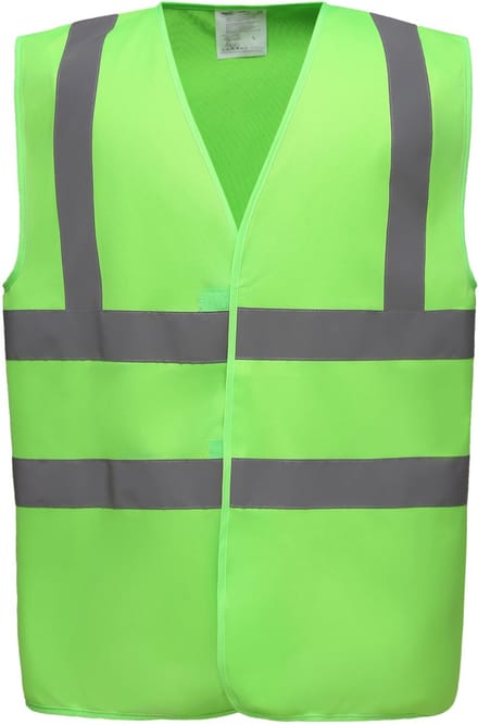 Yoko Signalisatievest met 2 Banden & Bretels YHVW100 - Lime - S