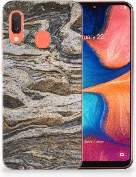 Samsung Galaxy A20e TPU Siliconen Hoesje Steen