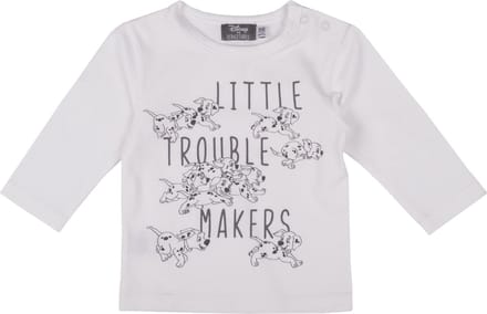 Zero2Three Baby T-shirt Dalmatiërs  - Wit