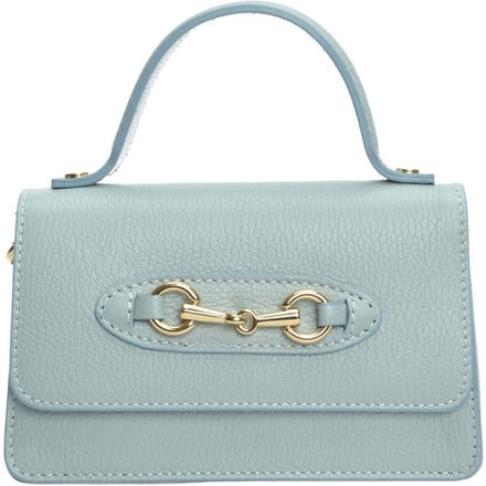 Isabella Rhea Turquoise Rundleer Tas