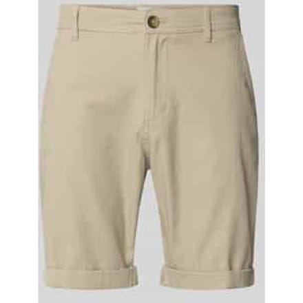 slim fit chinobermuda van katoenmix model 'LUTON'