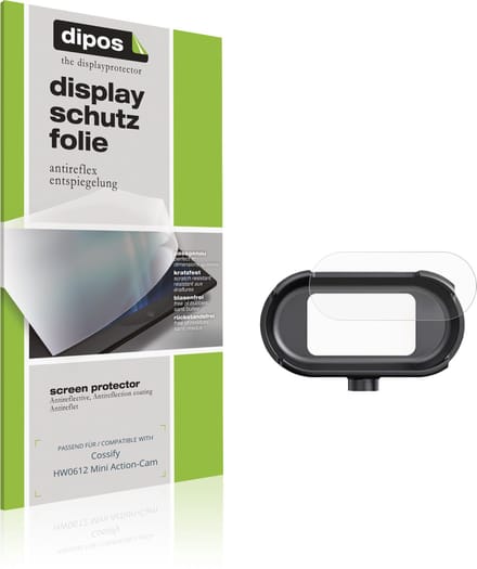dipos – 4x Matte Beschermfolie geschikt voor Cossify HW0612 Mini Action-Cam | Krasbestendige & antireflecterende Screenprotector Ultra-Thin