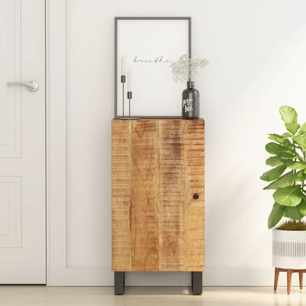 vidaXL - Dressoir - met - deur - 40x31x75 - cm - massief - mangohout