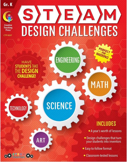 STEAM Lesboek - Ontwerp Uitdagingen - Lesgeven - Jaar Lesplannen - 27.94 x 22.23 cm - Niet gespecificeerd