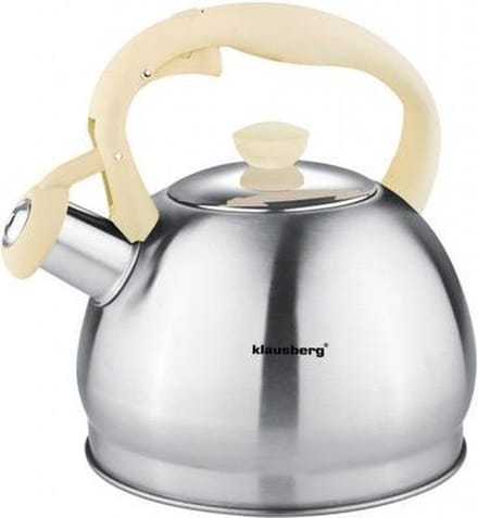 Klausberg 7043 Fluitketel 1.8 liter - Creme handvat
