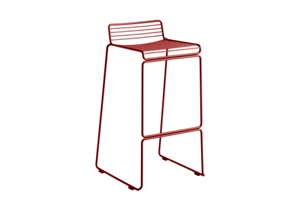 HAY Hee Bar Stool - roestbruin - Zithoogte 75 cm