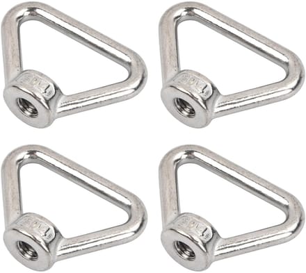 Rvs Ringmoeren Set van 4 Stuks, Lashing Rings voor Lastbeveiliging