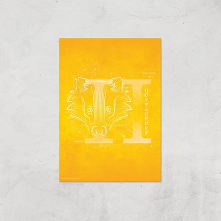 Harry Potter Hufflepuff Giclee Art Print - A2 - Print Only