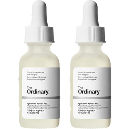 The Ordinary Hyaluronic Acid 2% + B5 (Set van 2) - 30ml x 2 Hydraterend serum met meervoudig moleculair gewicht en Vitamine B5 white