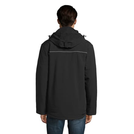 SOLS Heren Rock gewatteerd Soft Shell jack (Zwart)