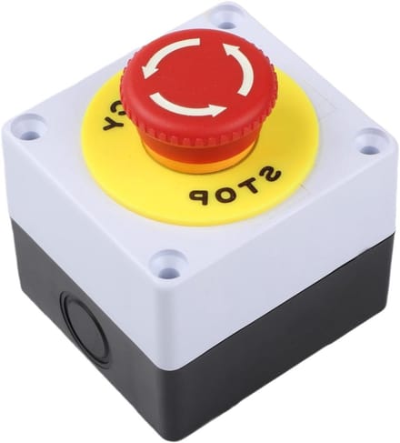 Noodschakelaar Station - Stop Drukknop - Veiligheid Uitschakelen - IP65 Waterdicht - 22 mm - Rood Groen