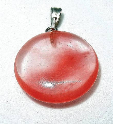 Munt Hanger Aardbei Kwarts
