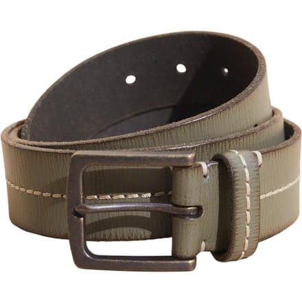 White Stuff Leather Stitch Belt Khaki Green Taglia: S/M | Cinture Outlet | Uomo | Marrone