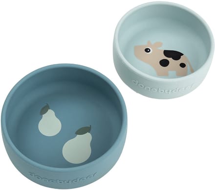 Done By Deer Dotti Siliconen Kommenset - 2 Stuks - Blue