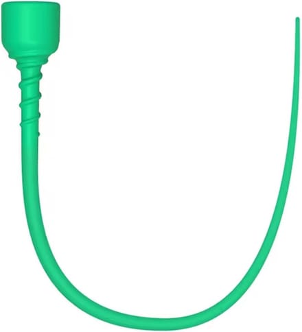 Flexibele Groene Penis Plug - Siliconen Urethrale Dilator met Zuignap - 42 cm - Penisplug