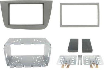 2-DIN frame Seat Altea 04-14 Toledo 05-12 metaal grijs