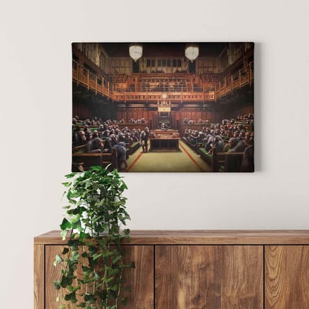 Canvas print DD123081 DevolvedParlia A.S. Création 0,7 x 0,5 m Bruin Kantoor Hal/Gang Keuken Slaapkamer Woonkamer