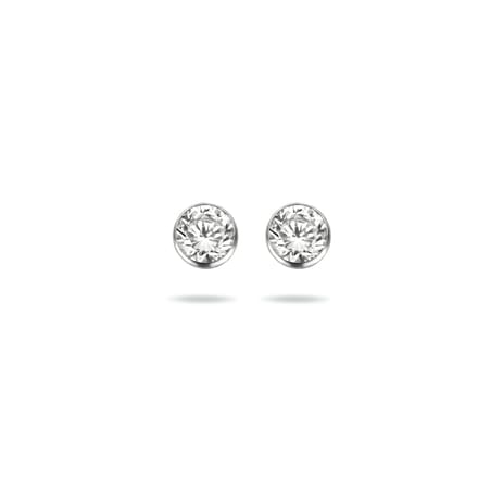 Glams oorknoppen zirkonia - 5 - Zilver