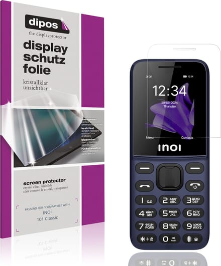 dipos – 4x Beschermfolie geschikt voor INOI 101 Classic | Krasbestendige & heldere Screenprotector Ultra-Thin