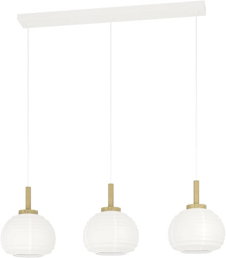 EGLO Summerhill Hanglamp - E27 - 92,5 cm - Wit|Bruin - Papier