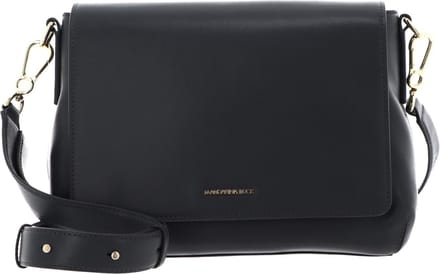 MANDARINA DUCK Leren Schoudertas Luna Shoulder Bag With Flap Iron Gate Goudkleurig
