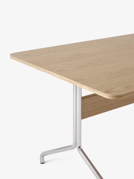 &Tradition Pavilion Eettafel AV18, AV19 & AV24 - geolied eiken - verchroomd - 250 x 110 cm