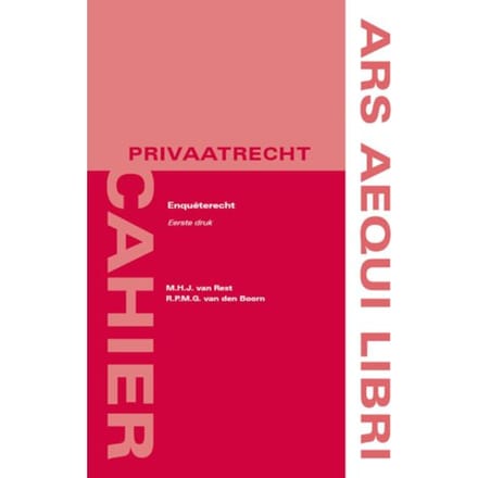 Enquêterecht - Ars Aequi Cahiers - Privaatrecht - Marjolein van Rest